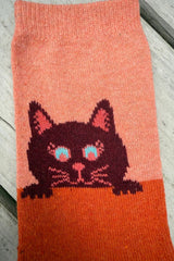 Warm women’s kitten socks with wool blend – multipack