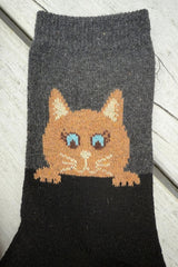 Warm women’s kitten socks with wool blend – multipack