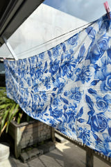 Annah Stretton Cotton Wrap Petal Poem – women’s floral accessory detail