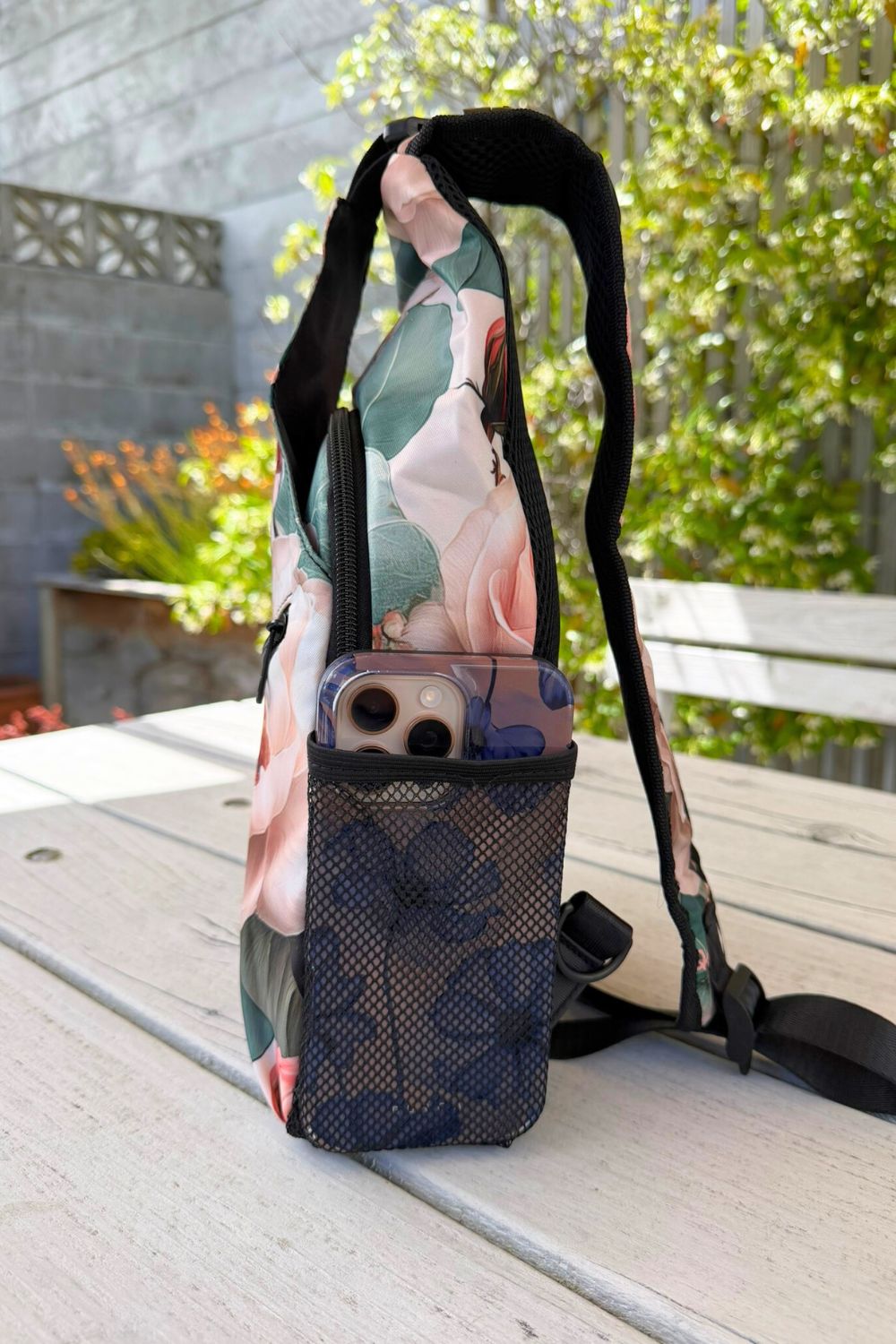 Sling Backpack with Mesh Pockets