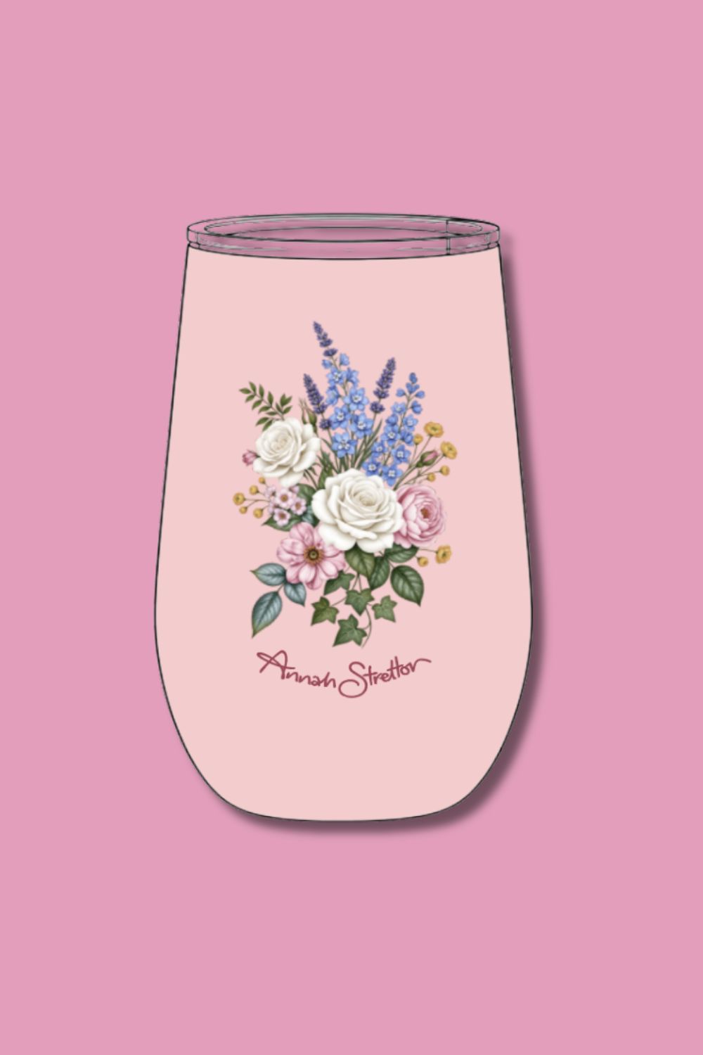 Insulated Travel Mug - Pink Flower Bomb | PRE ORDER LATE NOV