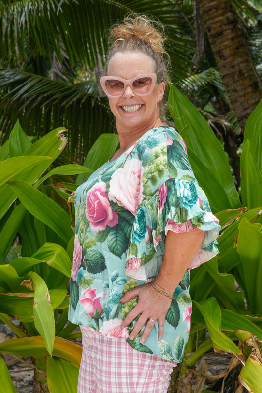 Dayna Top - Dallas Rose | SALE