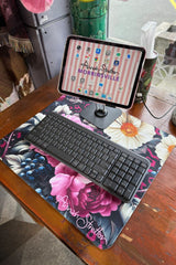 Mini Desk Mat - Jungle Mulberry