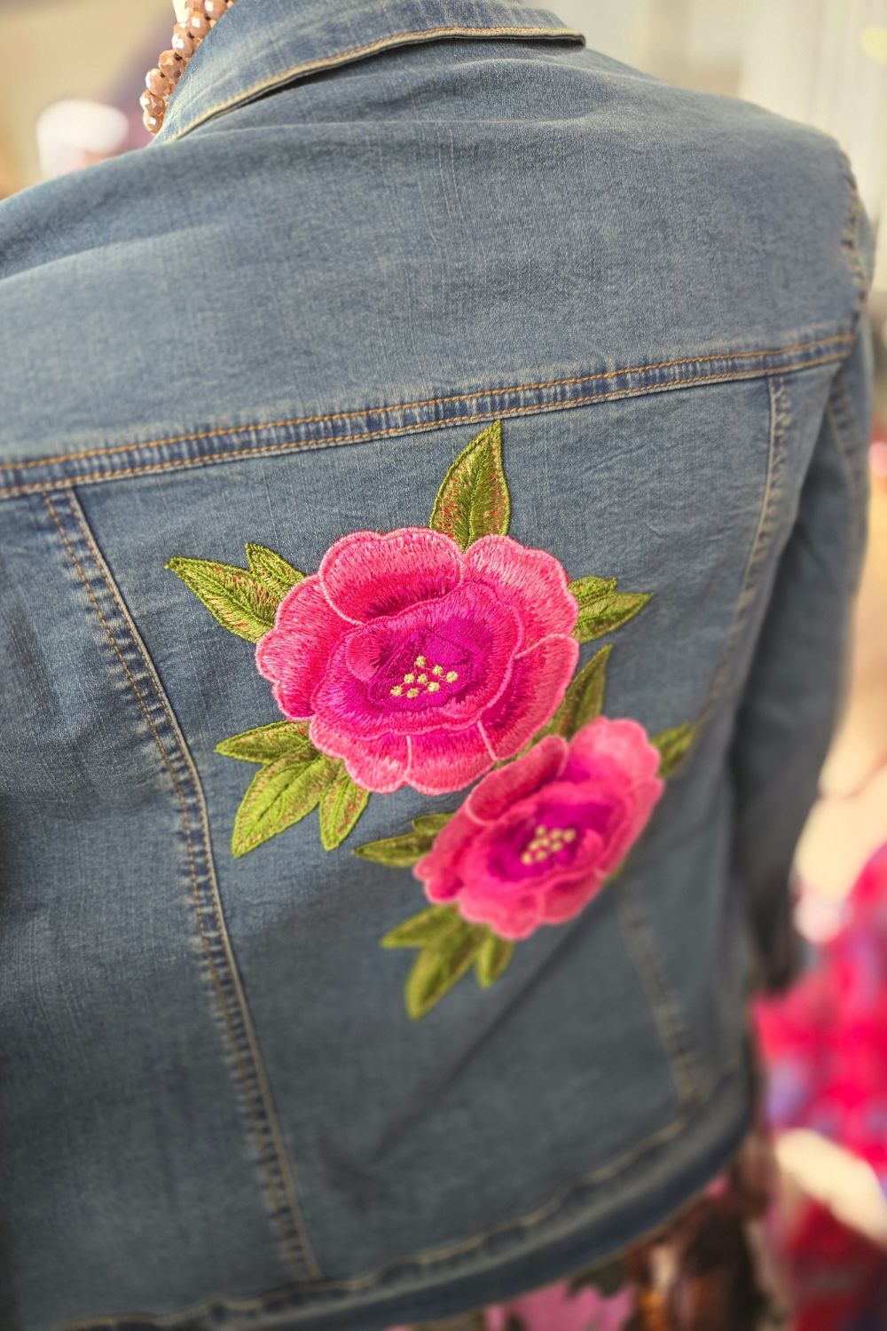 DJ Eden Jacket Embroidered Denim Jacket NZ Annah Stretton