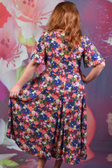 Down the Line Dress - Echinacea