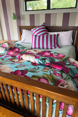 Cotton - Duvet Cover Set - Crimson Whisper