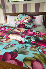 Cotton - Duvet Cover Set - Crimson Whisper