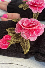 Eden Fingerless Mittens - Pink Rose | PRE ORDER END MAY