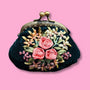 Edna Velvet Coin Purse - Forest Green