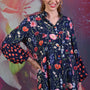 Elsie Ivy Shirt - Cottage Floral Navy
