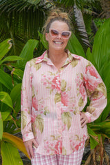 Annah Stretton Elsie Lily Shirt – Spring Blush floral print