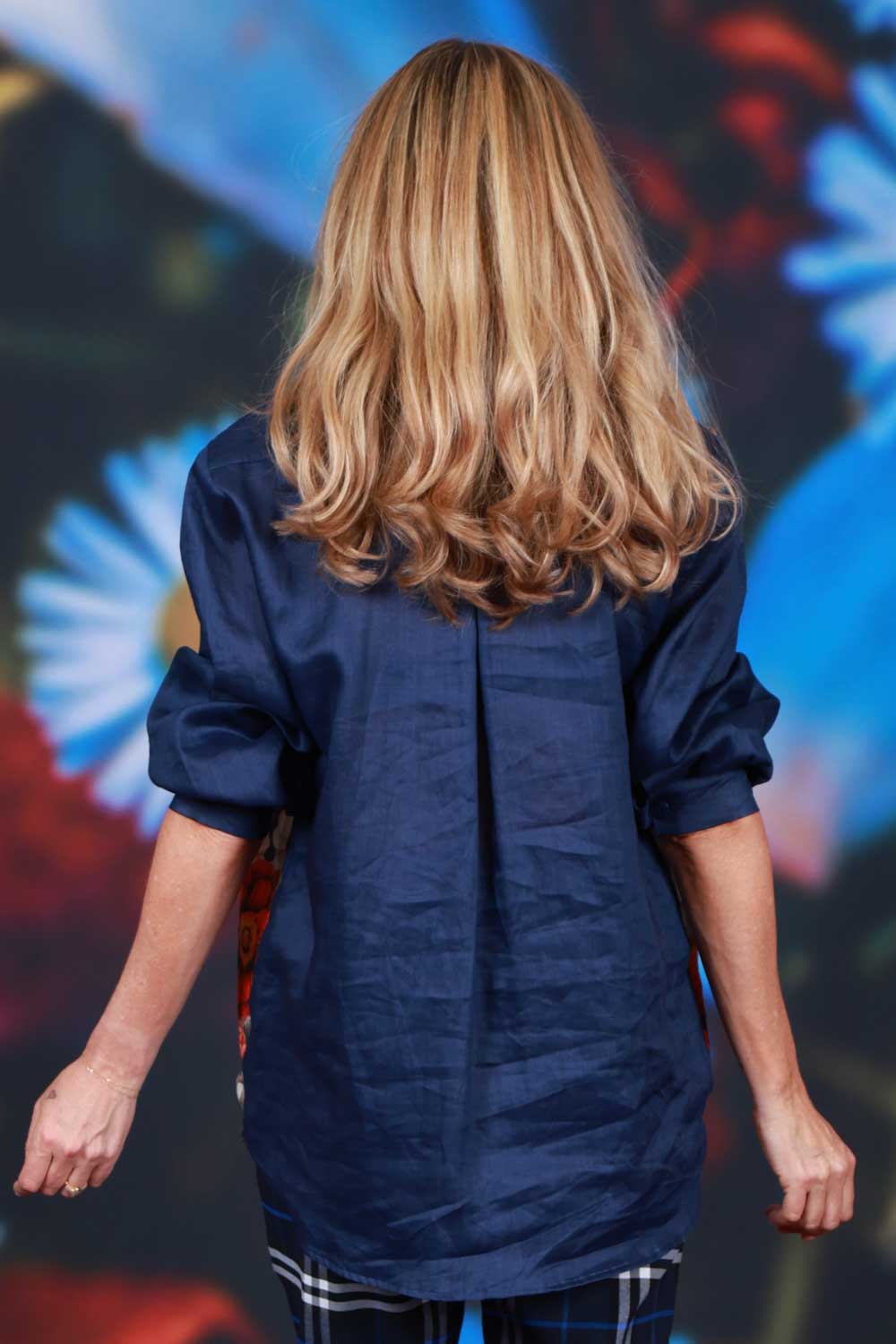 Ramie linen button up shirt womens