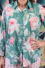 Elsie Cotton Shirt - Rambling Rose