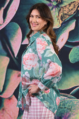 Elsie Cotton Shirt - Rambling Rose