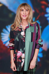 Striped cotton womens blouse NZ designer