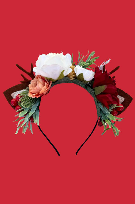 Festive Fern Headband - Cream