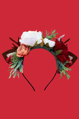 Festive Fern Headband - Cream