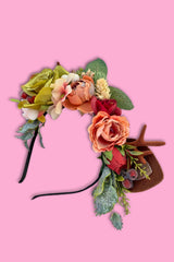 Festive Flora Headband - Sage