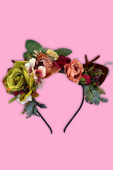 Festive Flora Headband - Sage