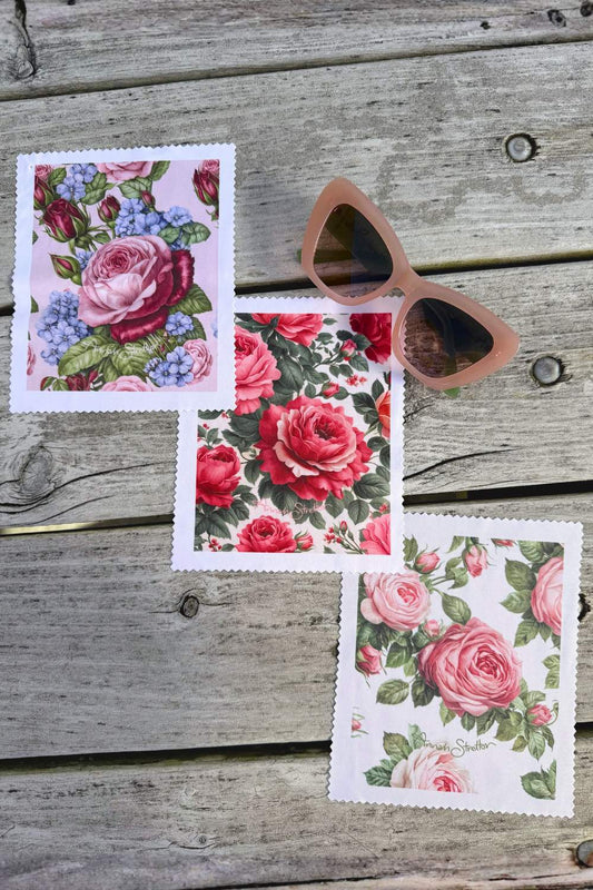 Floral Lens Cloths 3 Pack - Petal Storm Society