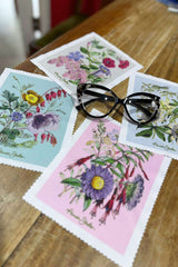 Floral Lens Cloths 4 Pack