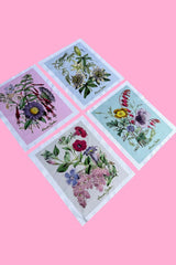 Floral Lens Cloths 4 Pack