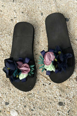 Navy Floral Statement Slides
