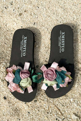 Pink Floral Statement Slides