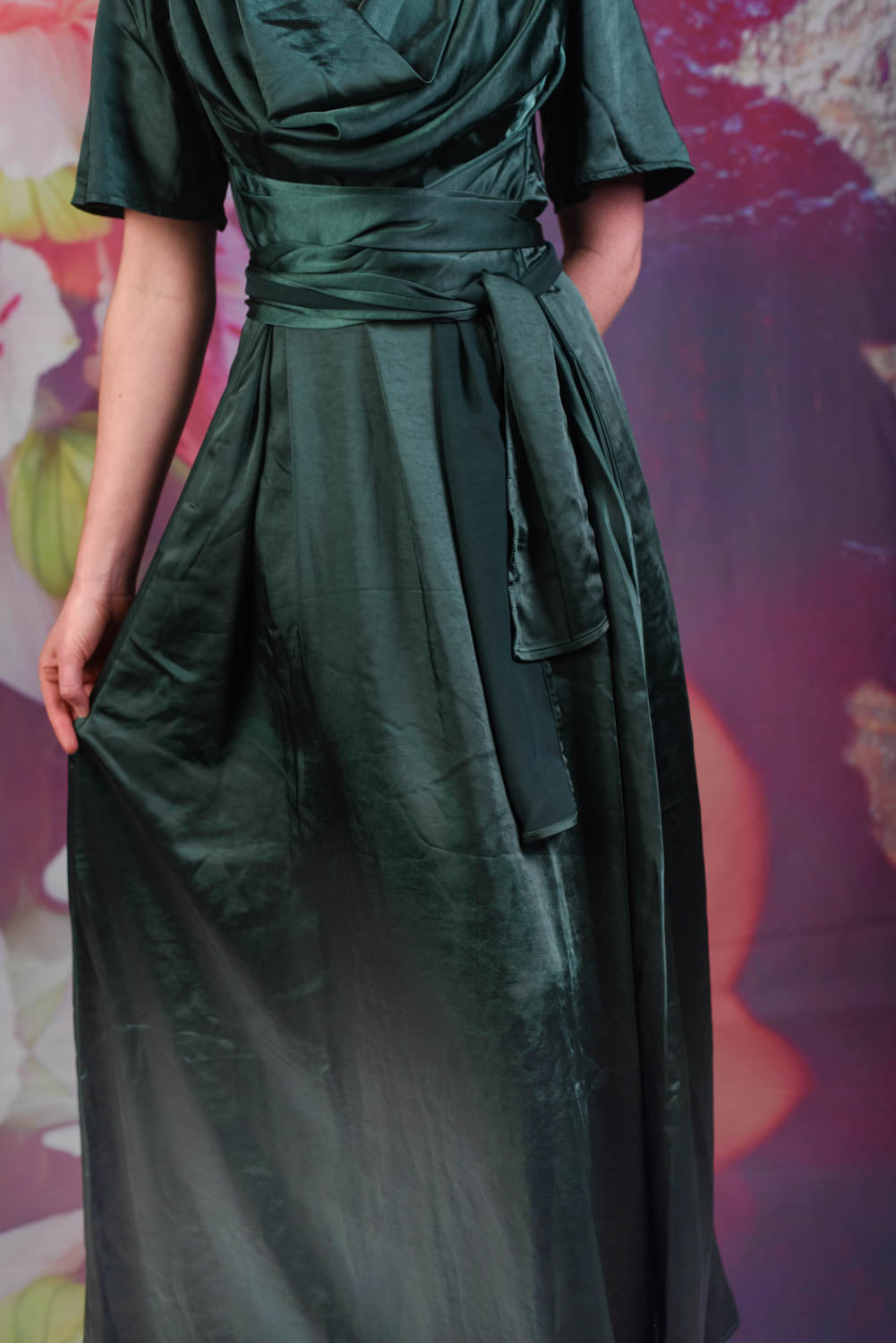 Georgia Dress Forest Green Occasion Dresses Annah Stretton NZ