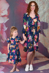 Candy Girl's Wrap Dress - Tropical