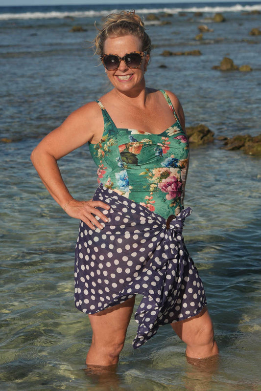 Gracie Bather Enchanted Garden styled for beach or resort
