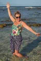 Front view Gracie Bather Enchanted Garden – NZ women’s one-piece swimwear