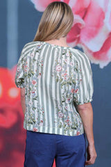 Amelie Bambi Top- Meadow Stripes | PRE ORDER - MID SEPTEMBER