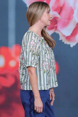 Amelie Bambi Top- Meadow Stripes | PRE ORDER - MID SEPTEMBER