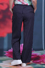 Aria Pants - Navy Stripe