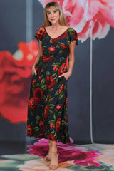 Miranda Dress - Vintage Ruby