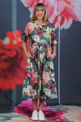 Violet Rose Dress - Floral Rhythm