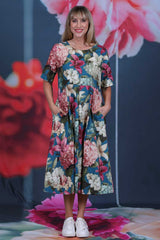 Violet Rose Dress - Floral Rhythm