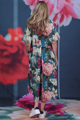 Violet Rose Dress - Floral Rhythm