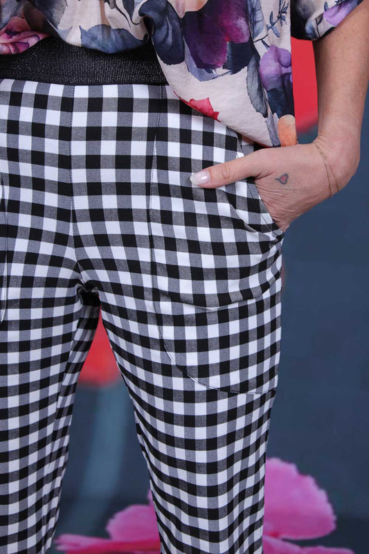 Vita Kaye Pants - Black Check