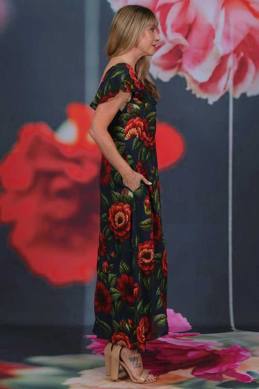 Miranda Dress - Vintage Ruby