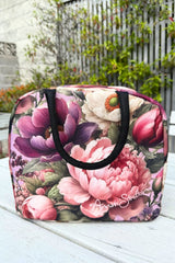 Petal Poem floral print insulated bag