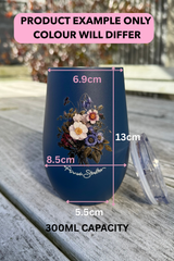 Insulated Travel Mug - Pink Flower Bomb | PRE ORDER LATE NOV
