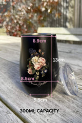 Insulated Travel Mug - Moonlit Peony