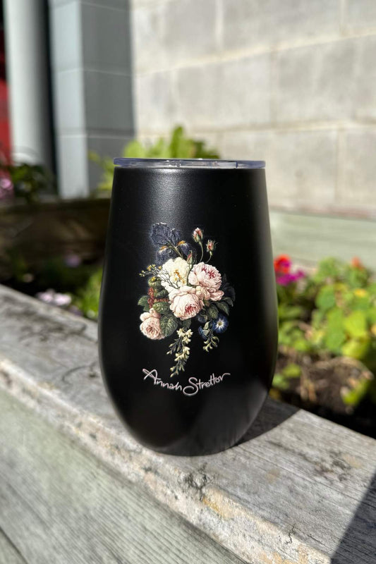 Insulated Travel Mug - Moonlit Peony
