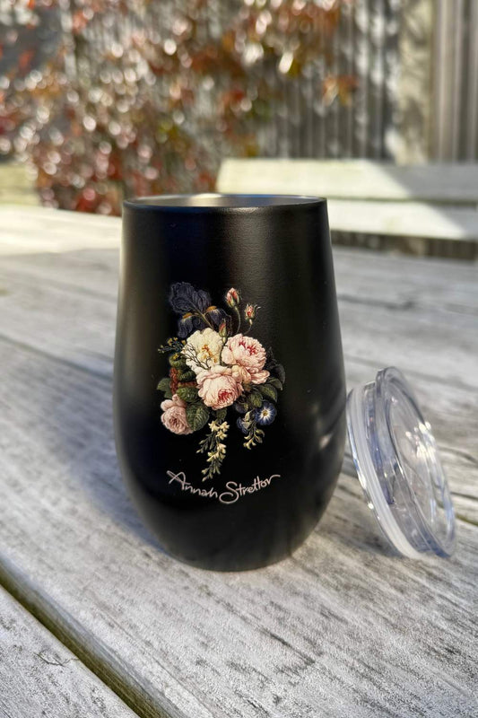 Insulated Travel Mug - Moonlit Peony