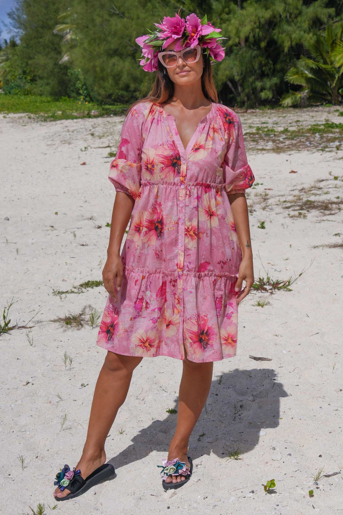 Jasmine Bambi Dress - Fractured Florals