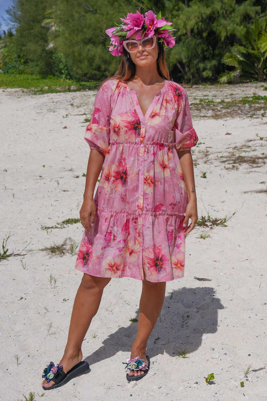 Jasmine Bambi Dress - Fractured Florals