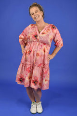 Jasmine Bambi Dress – Fractured Florals Cotton by Annah Stretton