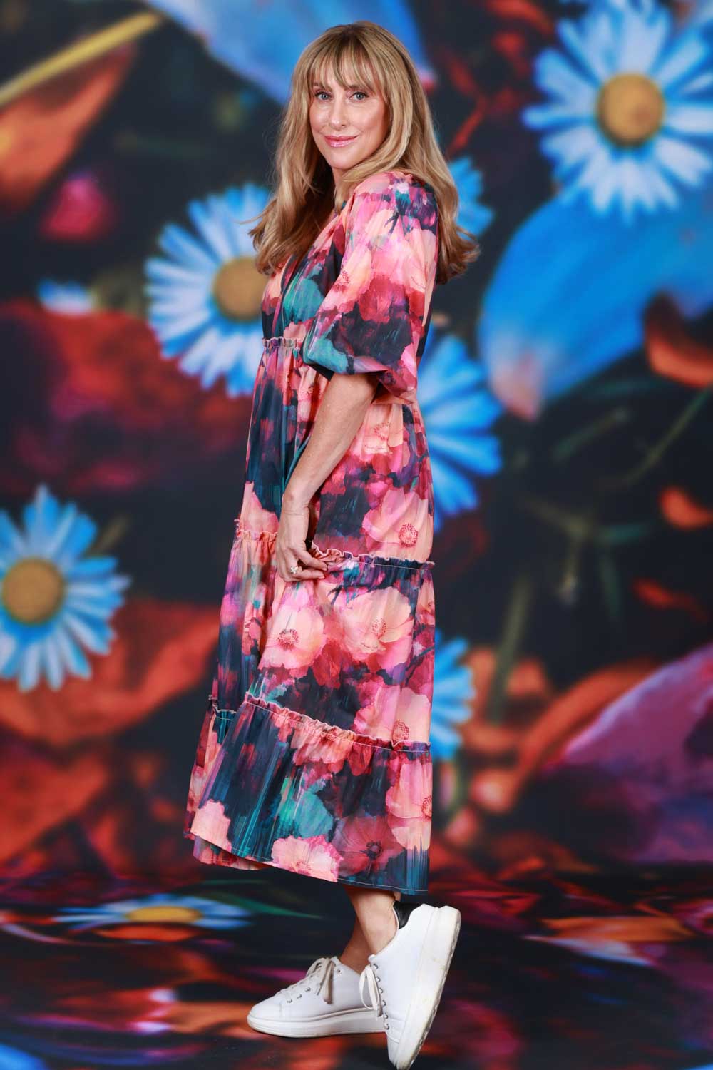 Spring floral dress Annah Stretton